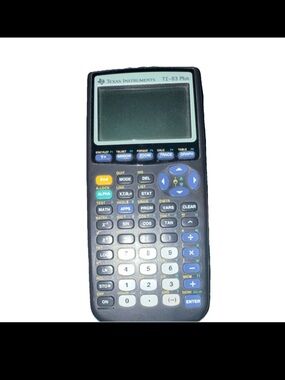 Texas Instruments TI-83 Plus Graphing Calculator - Black and Gray
